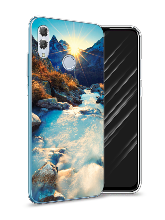 

Чехол Awog на Honor 10 Lite "Восход 7", Коричневый;белый;голубой, 67550-4