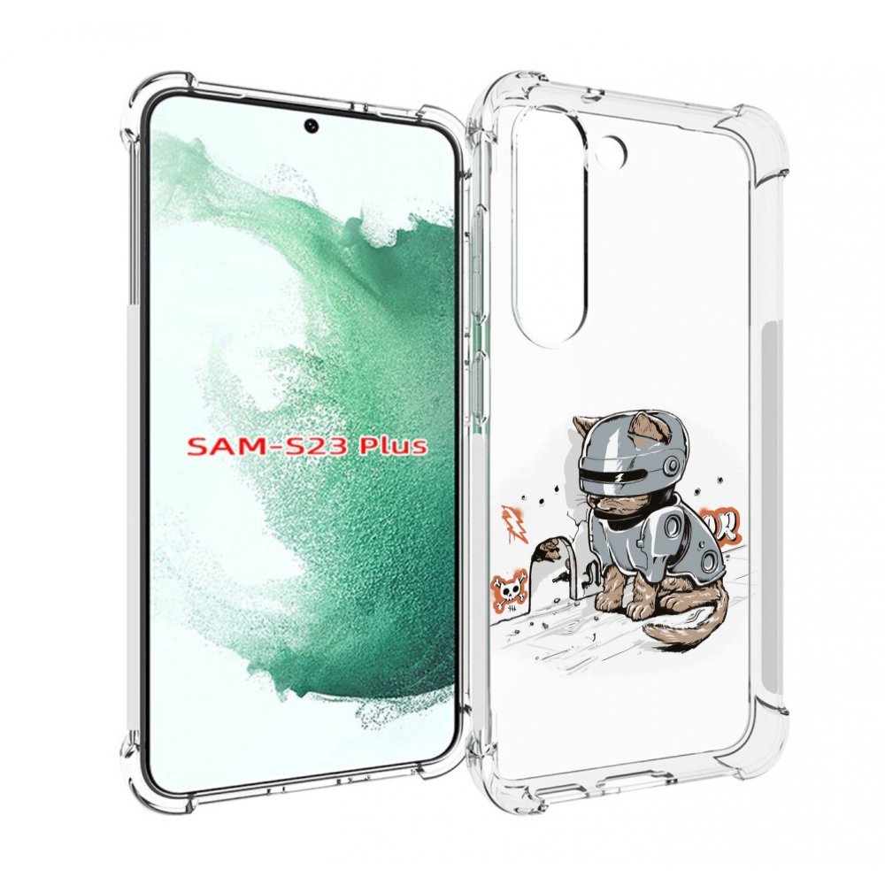 

Чехол MyPads Грозный кот для Samsung Galaxy S23 Plus +, Прозрачный, Tocco