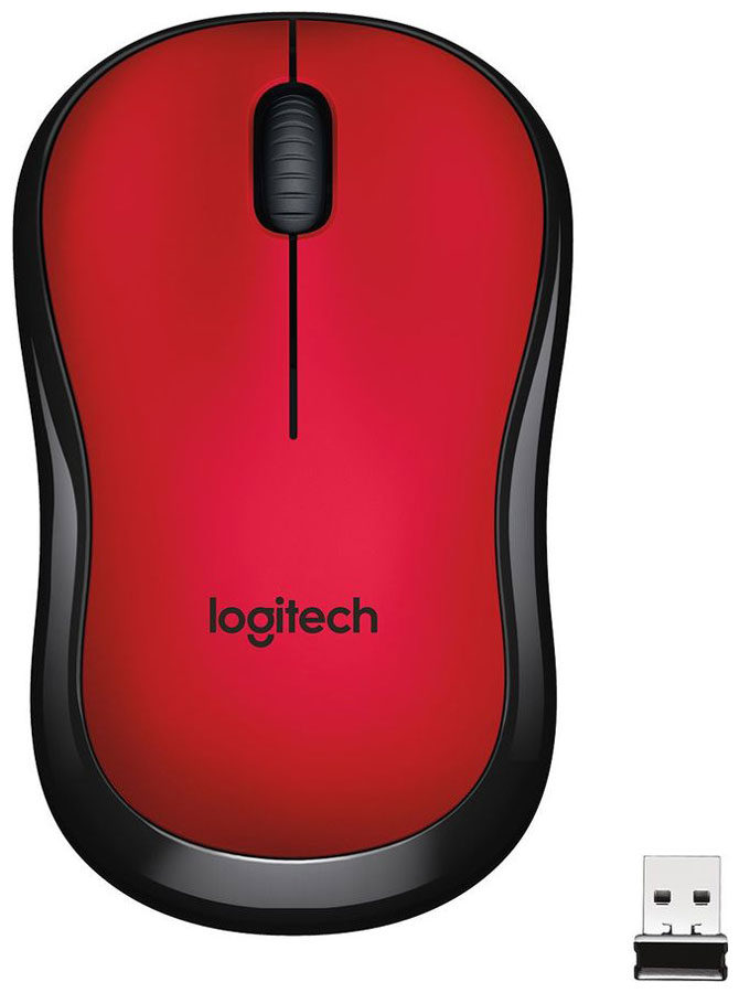 фото Мышь беспроводная logitech m220 silent (910-004897/910-004880) красный