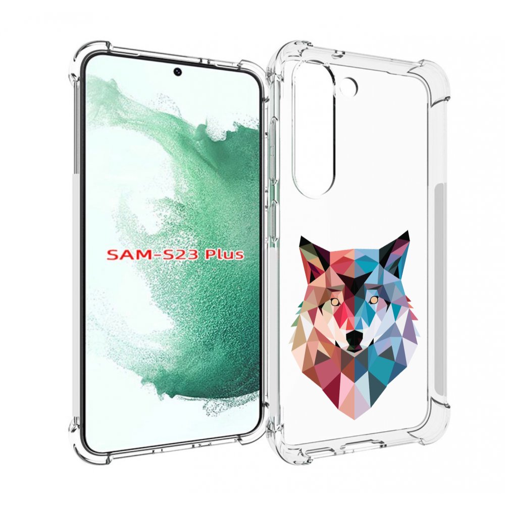 

Чехол MyPads Геометрический-волк для Samsung Galaxy S23 Plus +, Прозрачный, Tocco