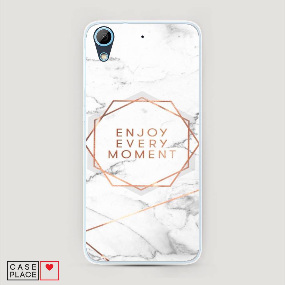 

Чехол Awog на HTC Desire 626 / Эйчтиси Дизайр 626 "Enjoy every moment мрамор", Разноцветный, 101350-7