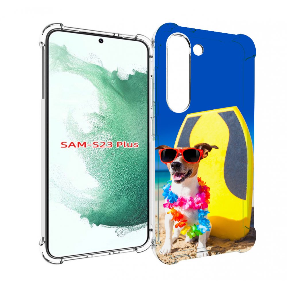 

Чехол MyPads Гавайская-собака для Samsung Galaxy S23 Plus +, Прозрачный, Tocco