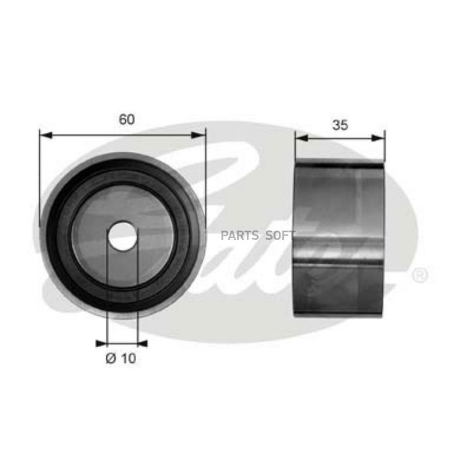 

GATES T41040 Ролик отклонит ремня ГРМ