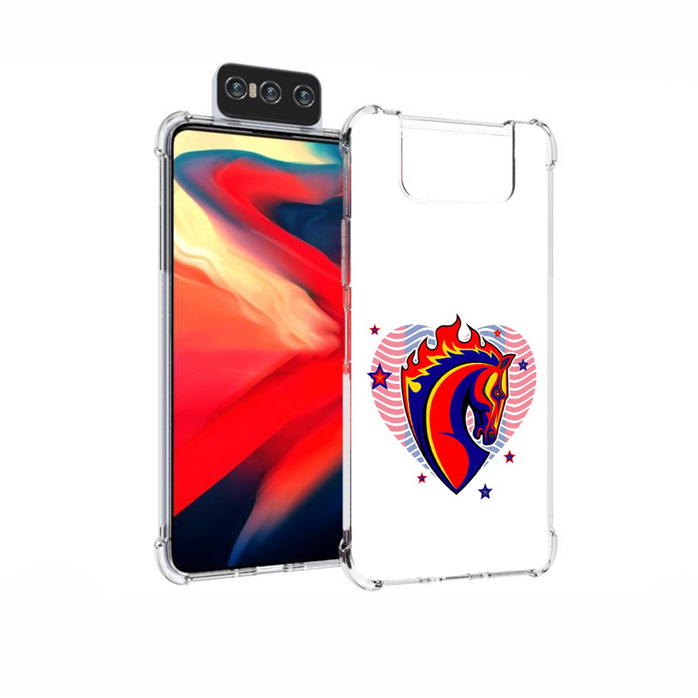 Чехол MyPads Tocco для Asus Zenfone 7 (ZS670KS) ФК ЦСЛ Лошадь
