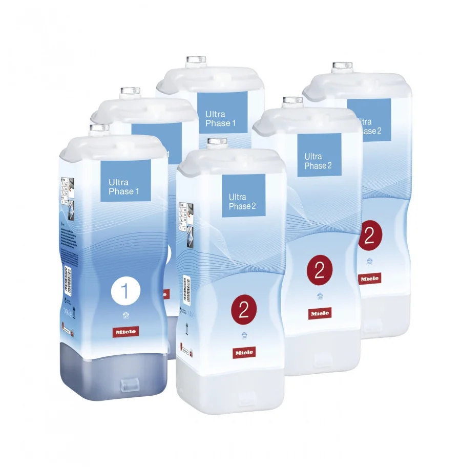 

Набор двухкомпонентных жидких моющих средствв Miele UltraPhase 1 & 2 6 шт, UltraPhase 1 & 2 (6 шт)