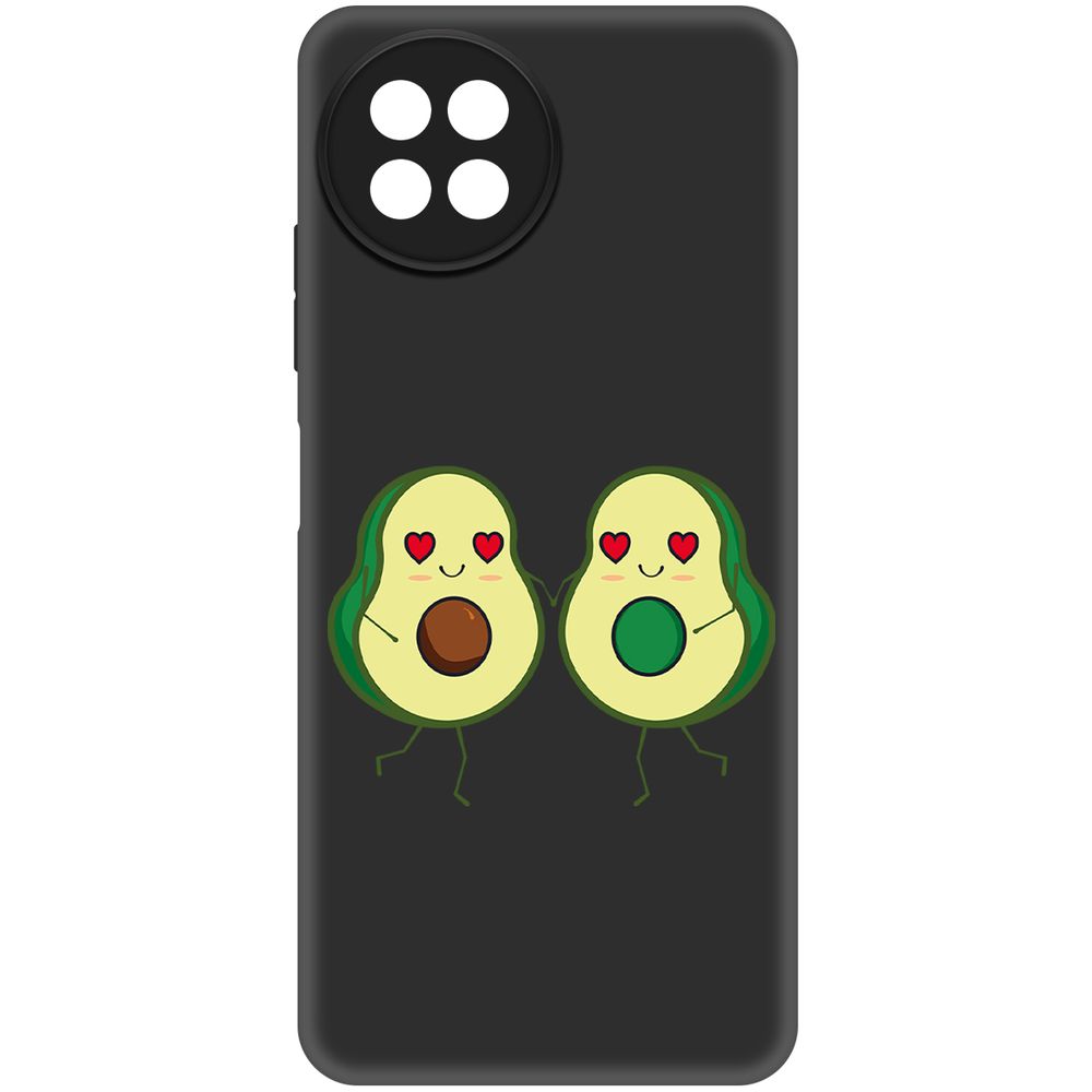 

Чехол-накладка Krutoff Soft Case Авокадо Пара для Itel S23 черный