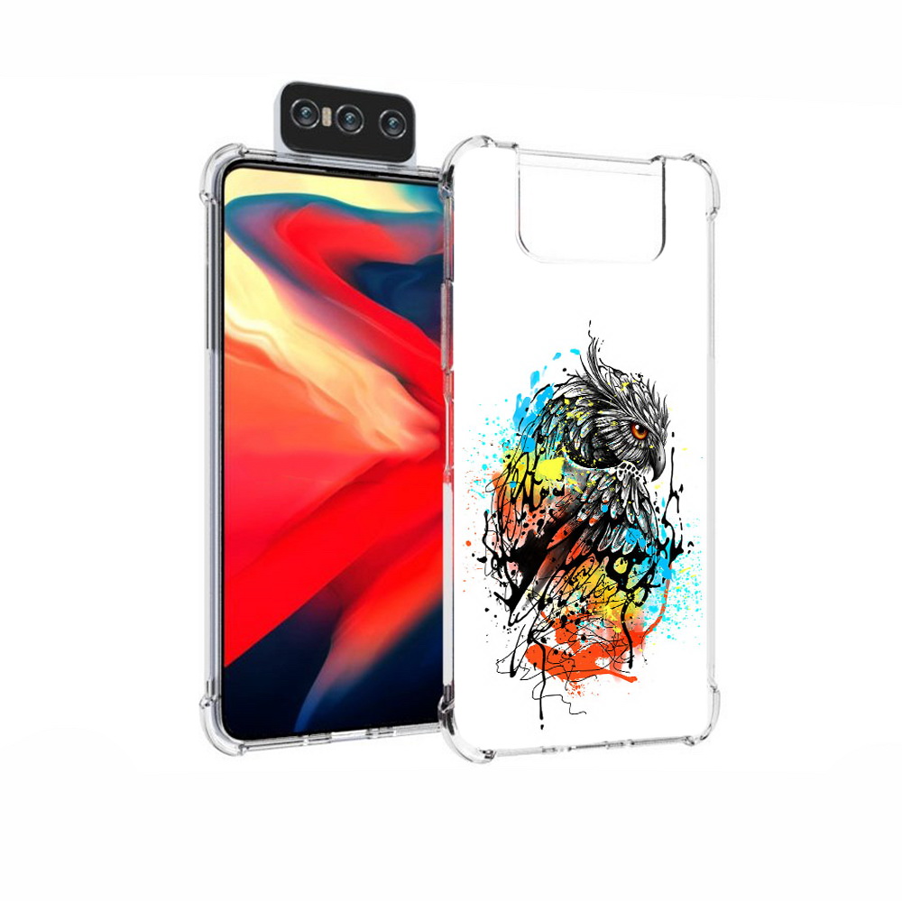 

Чехол MyPads Tocco для Asus Zenfone 7 (ZS670KS) Творческая сова, Прозрачный, Tocco