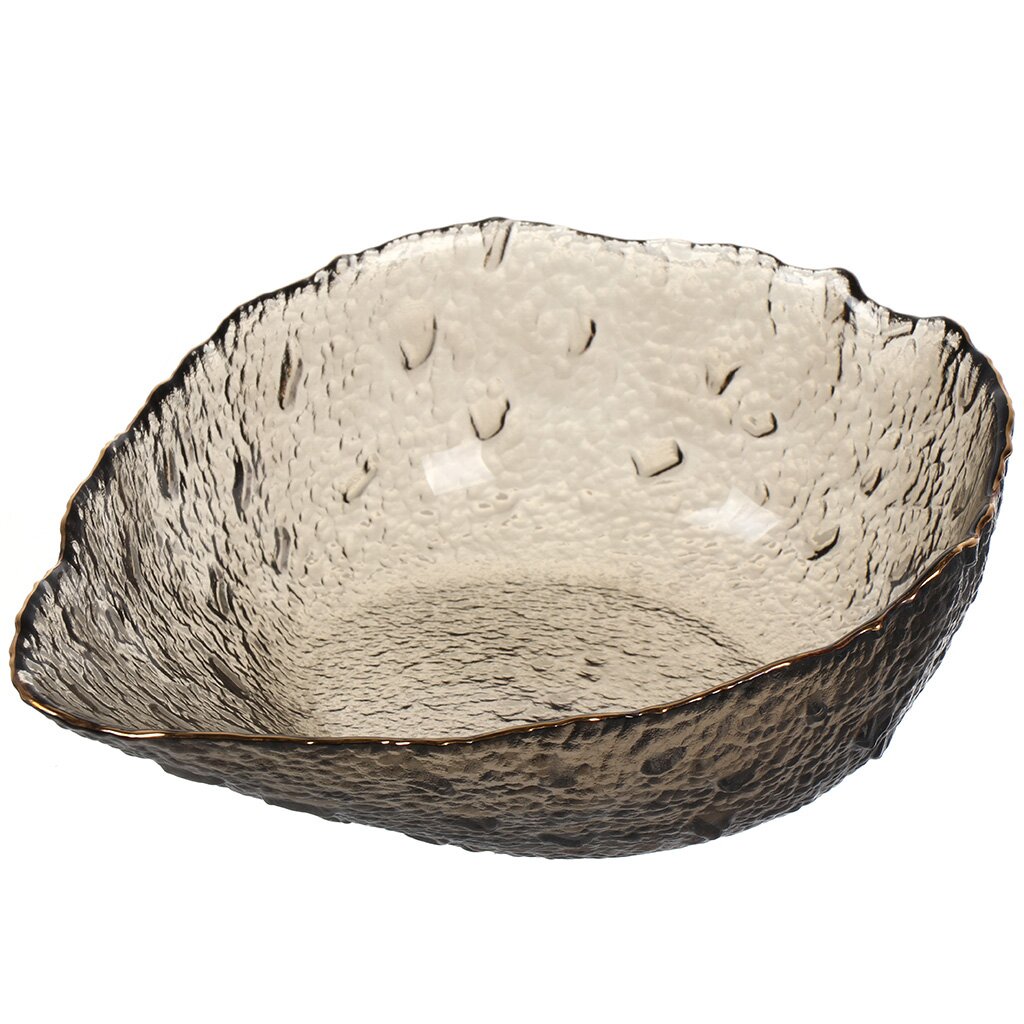 

Салатник стекло Графит Y6-10081 фигурный 0.8 л 22х17х6см, Графит