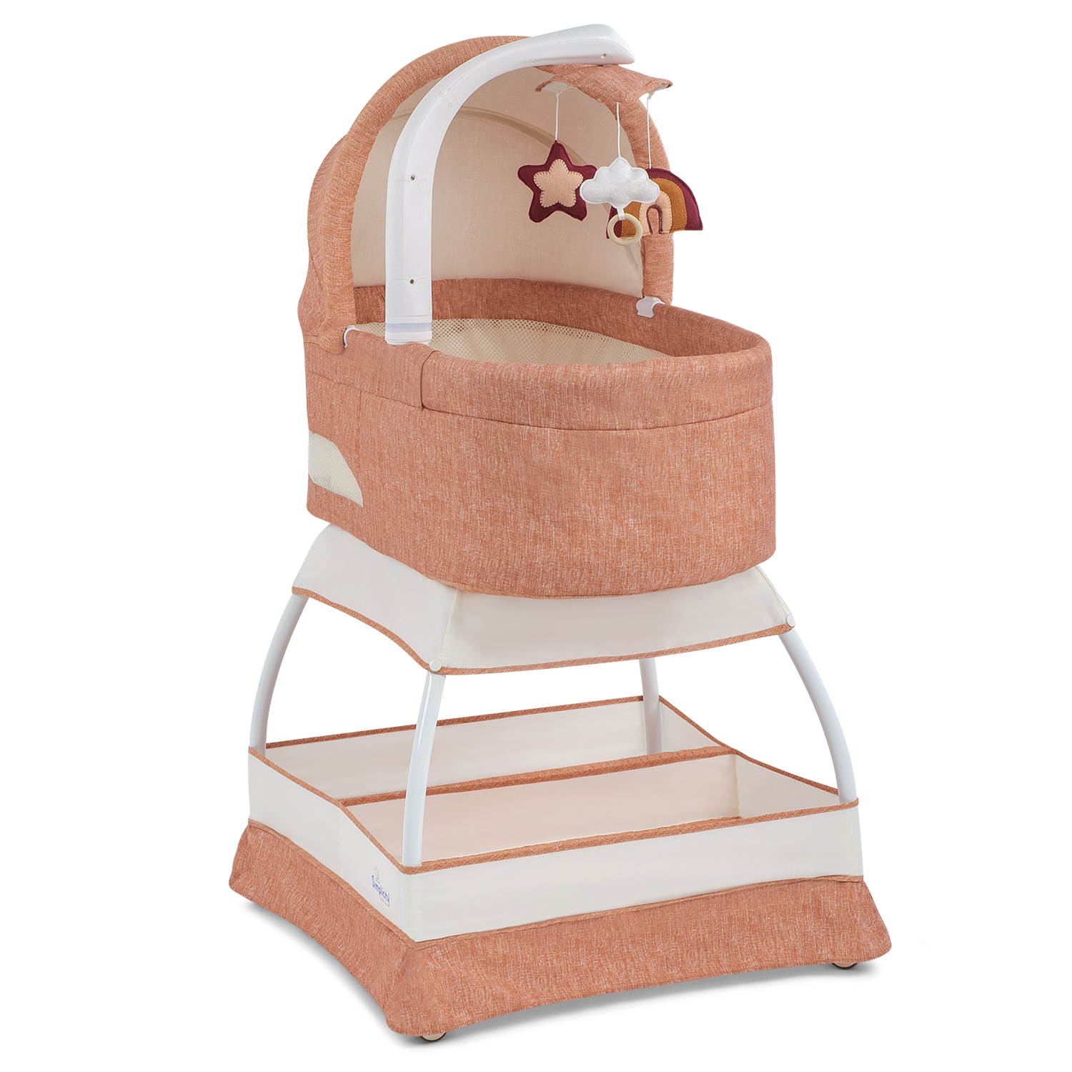 Кроватки Для Новорожденных Simplicity Gl4070 Classic Clay Melange Оранжевый скакалка с электронным счетчиком 280см sportex e32634 4 оранжевый