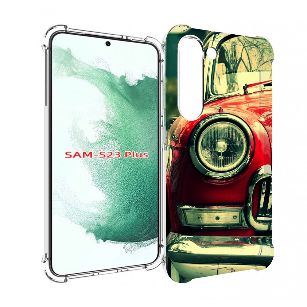 Чехол MyPads Винтажная-машина мужской для Samsung Galaxy S23 Plus +