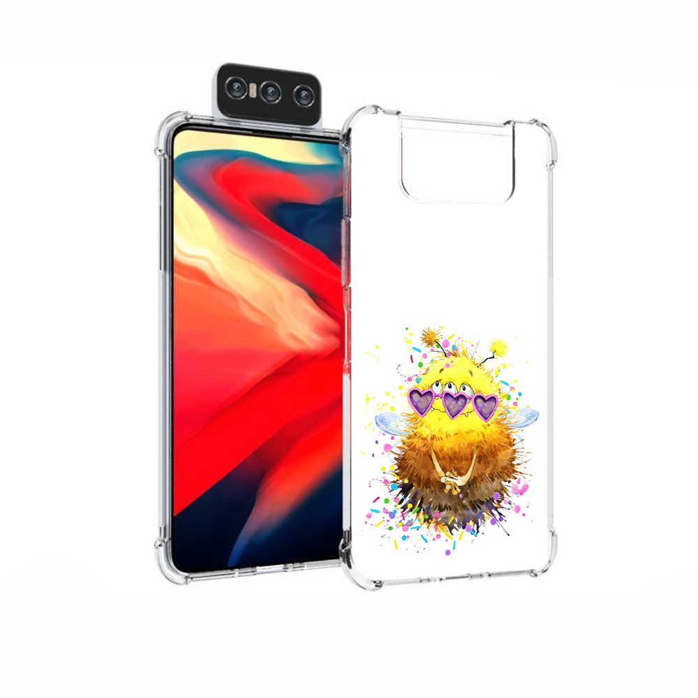 

Чехол MyPads Tocco для Asus Zenfone 7 (ZS670KS) Пушитый шмель, Прозрачный, Tocco