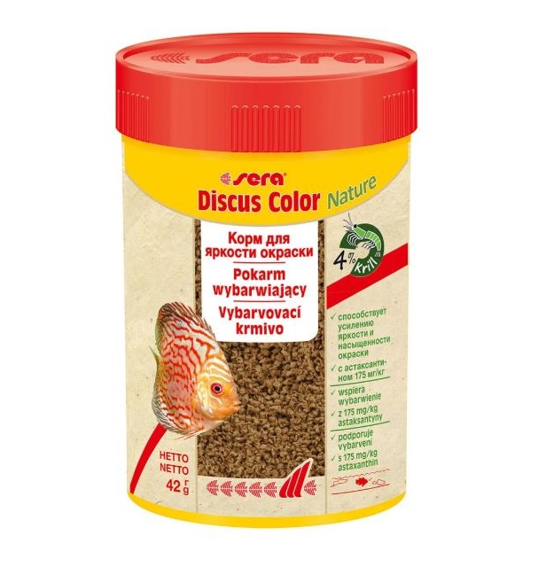 

Sera DISCUS COLOR RED корм гранулы для дискусов красного окраса 45 гр 100 мл х 2 шт
