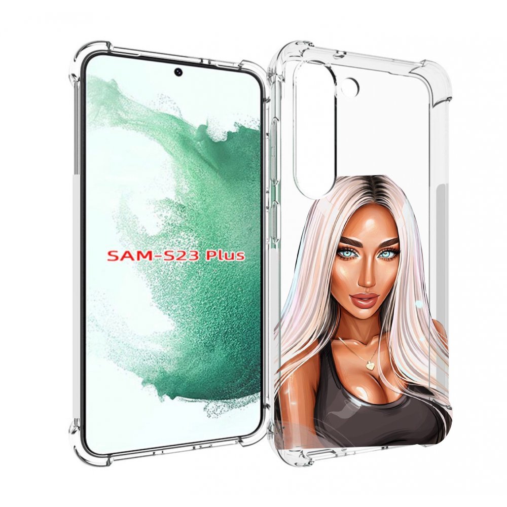 

Чехол MyPads Блондинка женский для Samsung Galaxy S23 Plus +, Прозрачный, Tocco