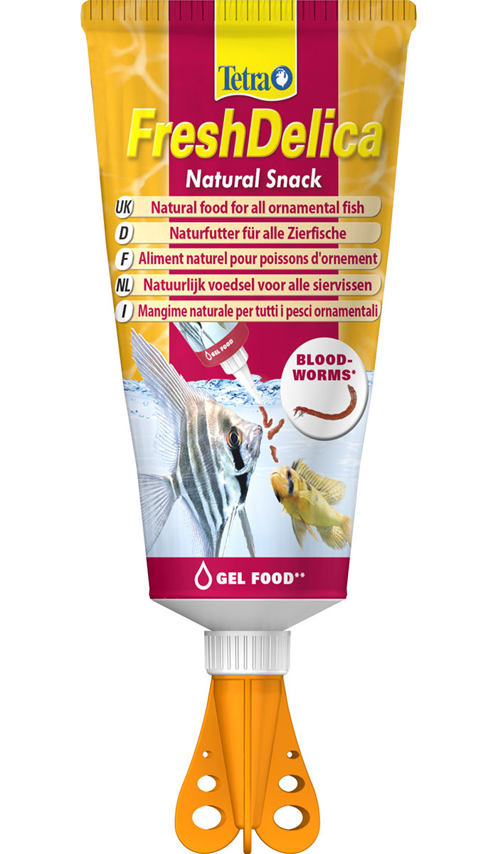 

Корм для рыб TETRA FRESHDELICA BLOODWORMS красный червь в желе 2 шт по 80 г