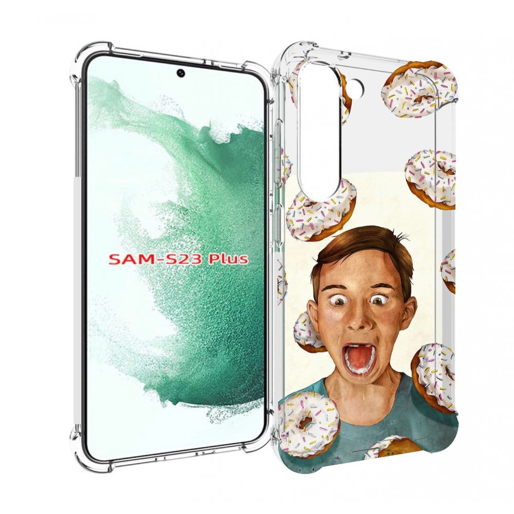 

Чехол MyPads Бешенные-пончики для Samsung Galaxy S23 Plus +, Прозрачный, Tocco