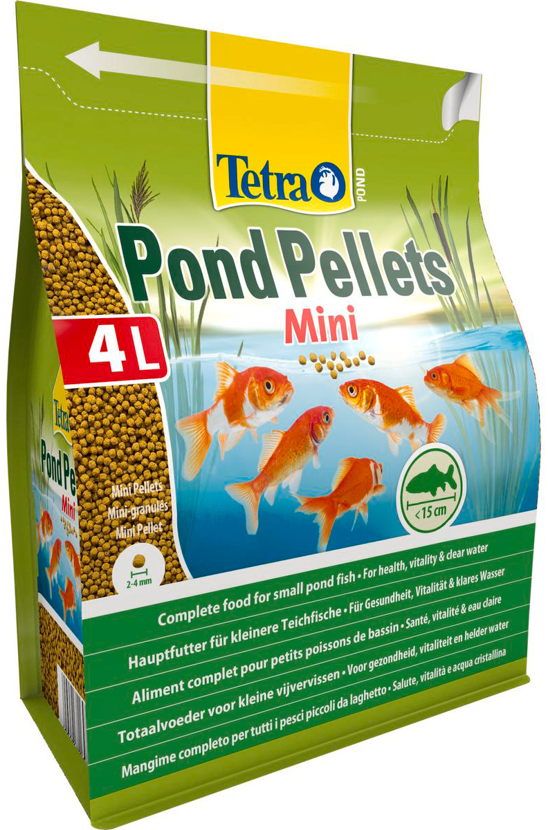 фото Tetra pond pellets mini корм пеллеты для мелких прудовых рыб 4 л х 2 шт