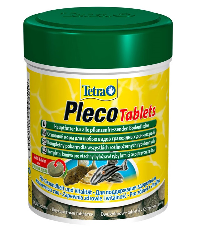 Tetra PLECO TABLETS корм таблетки для растительноядных донных рыб 58 т х 2 шт