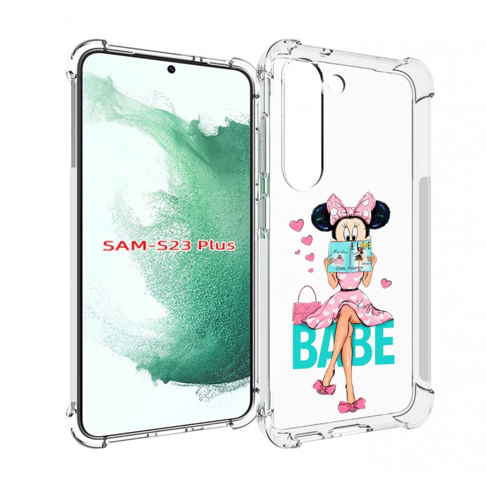 

Чехол MyPads Бейби-микки для Samsung Galaxy S23 Plus +, Прозрачный, Tocco