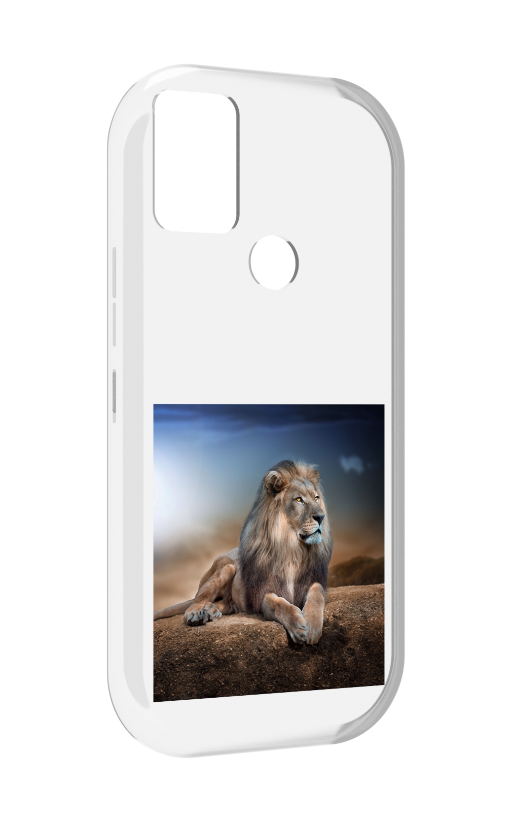 

Чехол MyPads Лев-наблюдает для UMIDIGI A9, Прозрачный, Tocco