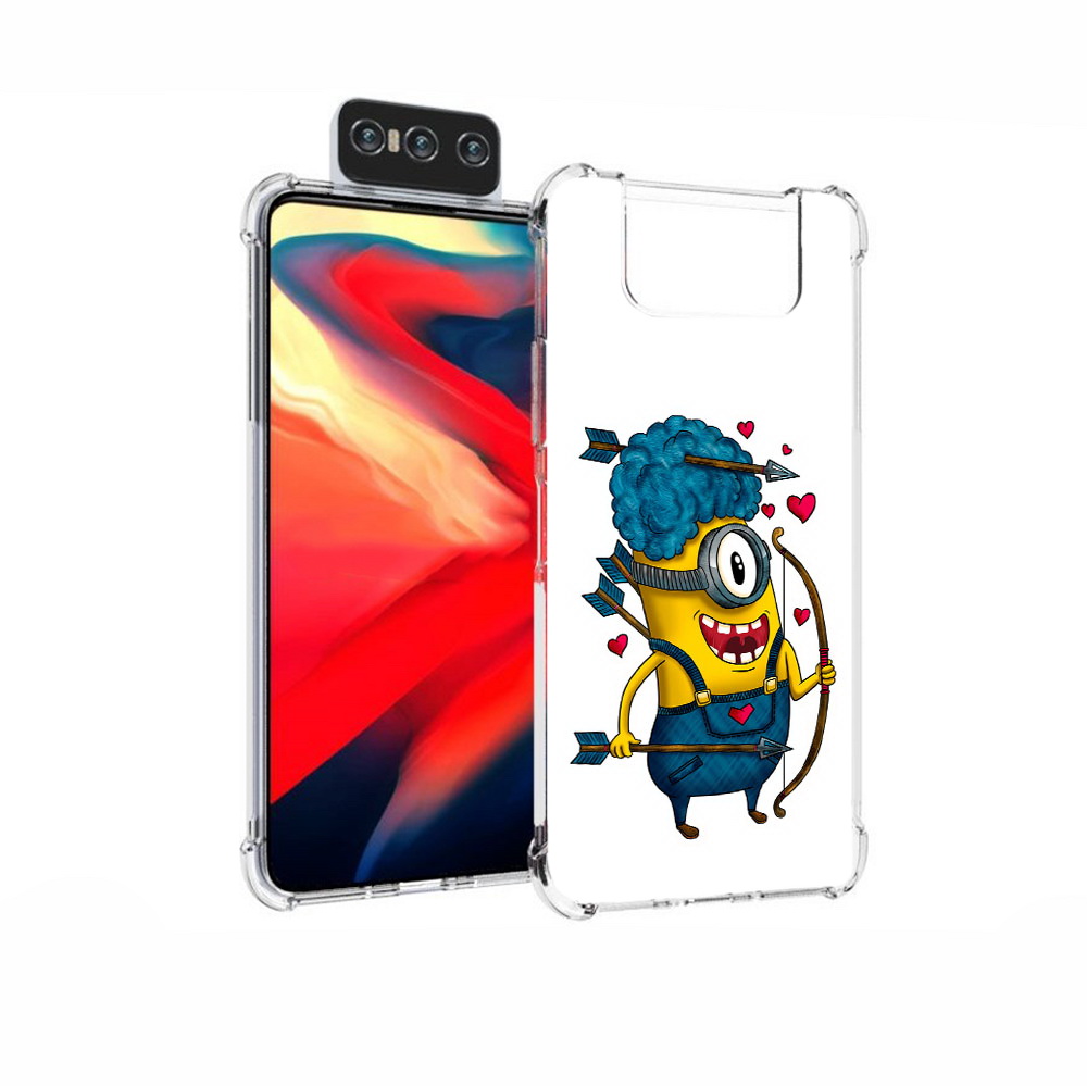 

Чехол MyPads Tocco для Asus Zenfone 7 (ZS670KS) Миньон купидон, Прозрачный, Tocco