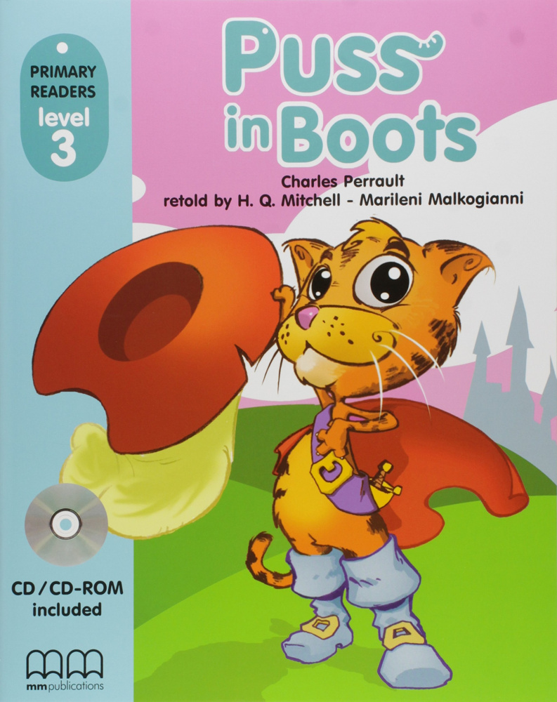 

Книга Primary Readers Level 3: Puss in Boots with CD/CD-ROM British & American Edition