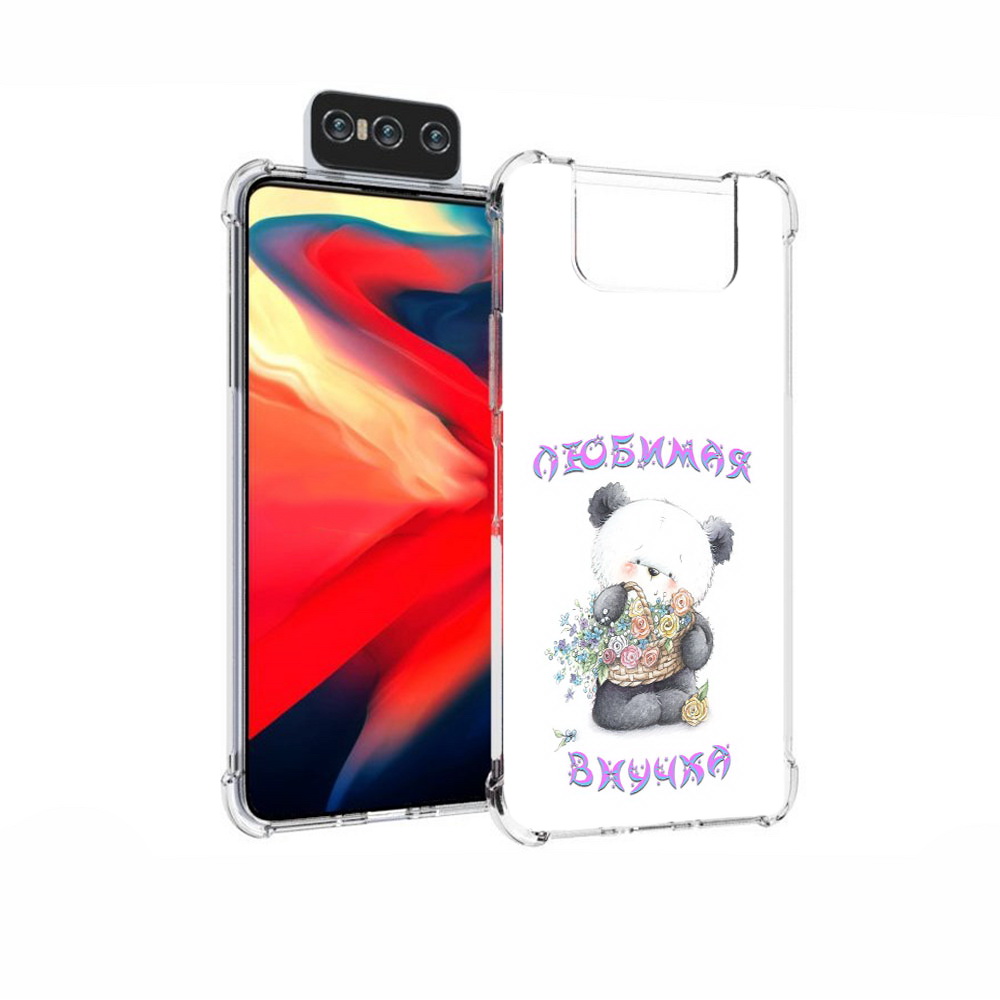 

Чехол MyPads Tocco для Asus Zenfone 7 (ZS670KS) Любимая внучка, Прозрачный, Tocco