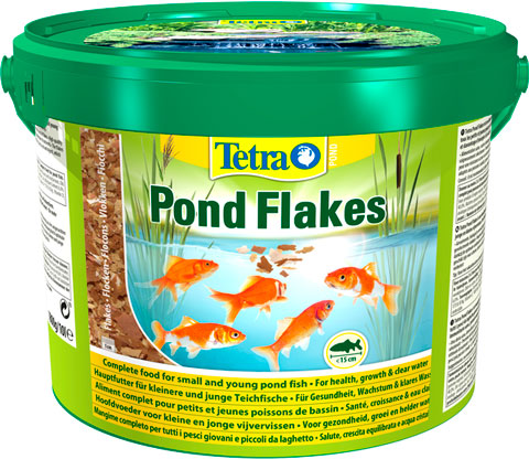 фото Корм для прудовых рыб tetra pond flakes хлопья, 2 шт по 4 л