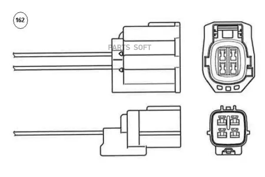 

9394_лямбда-зонд L=640mm Mazda 626/MPV/MX-6 1.8i-3.0 V6 91>