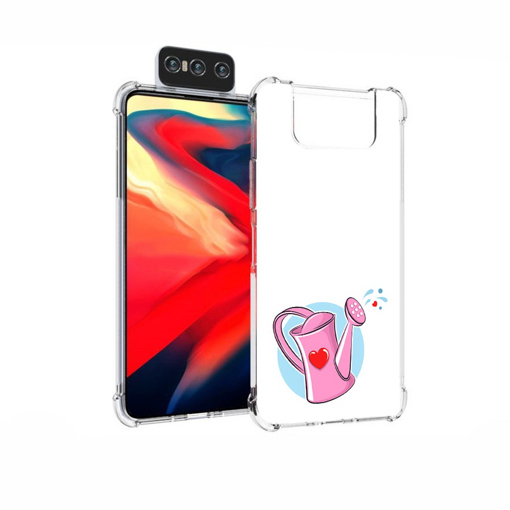 

Чехол MyPads Tocco для Asus Zenfone 7 (ZS670KS) Лейка любви 14 февраля, Прозрачный, Tocco