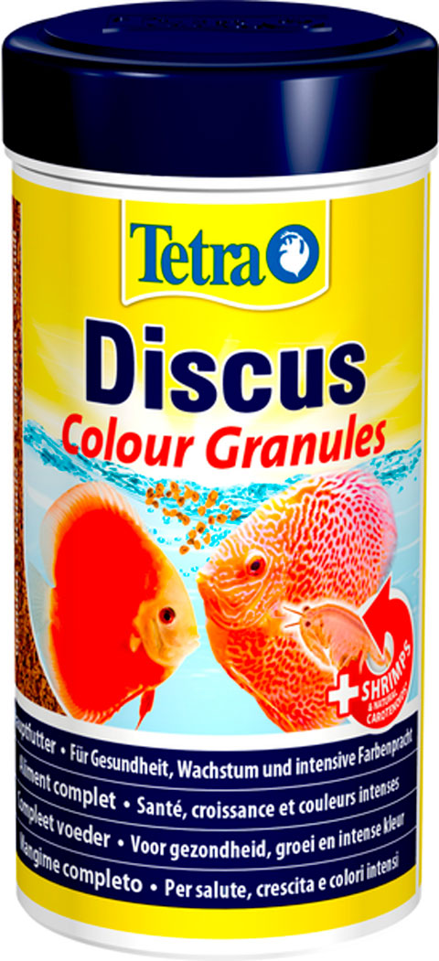 

Корм для дискусов TETRA DISCUS COLOR GRANULES гранулы для усиления окраски 2 шт по 250 мл