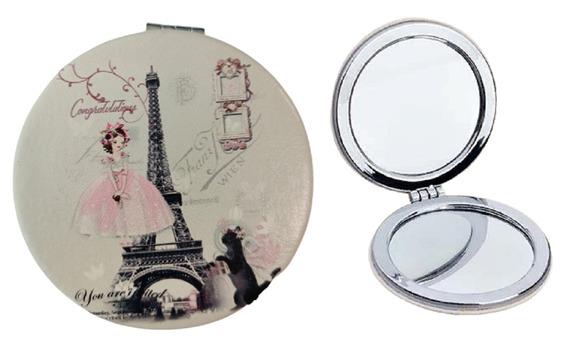 фото Зеркало сувенирное круглое париж №7 двухстороннее schreiber