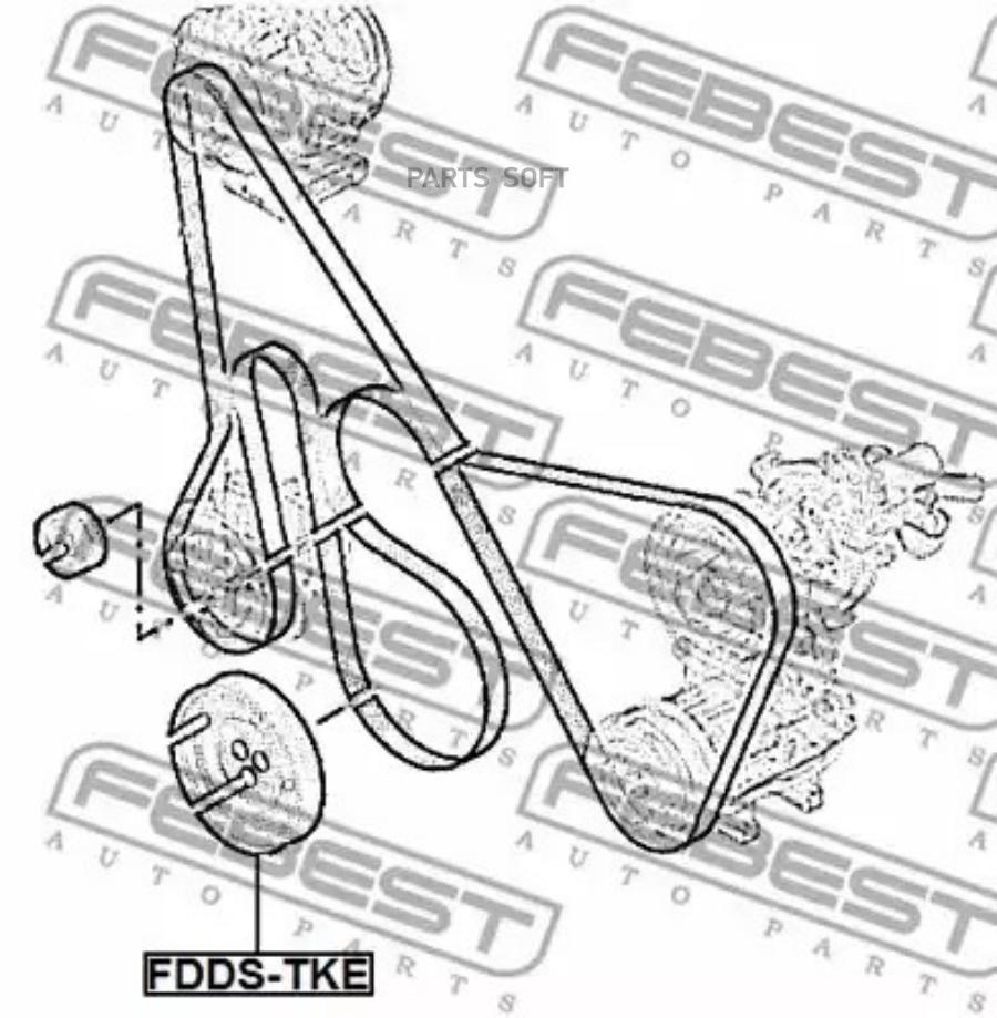 Шкив коленвала FDDS-TKE 10357₽