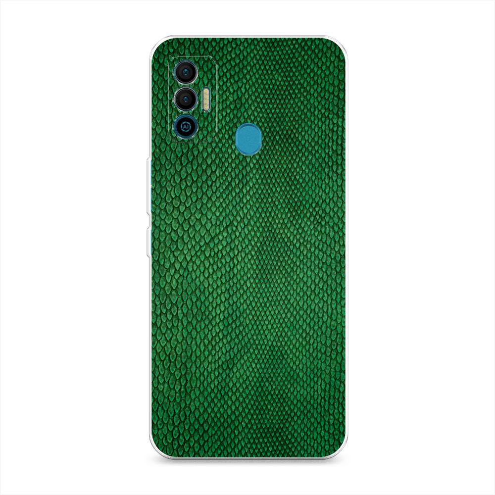 

Чехол Awog на Tecno Spark 7 "Изумрудная змея", Разноцветный, 301050-3