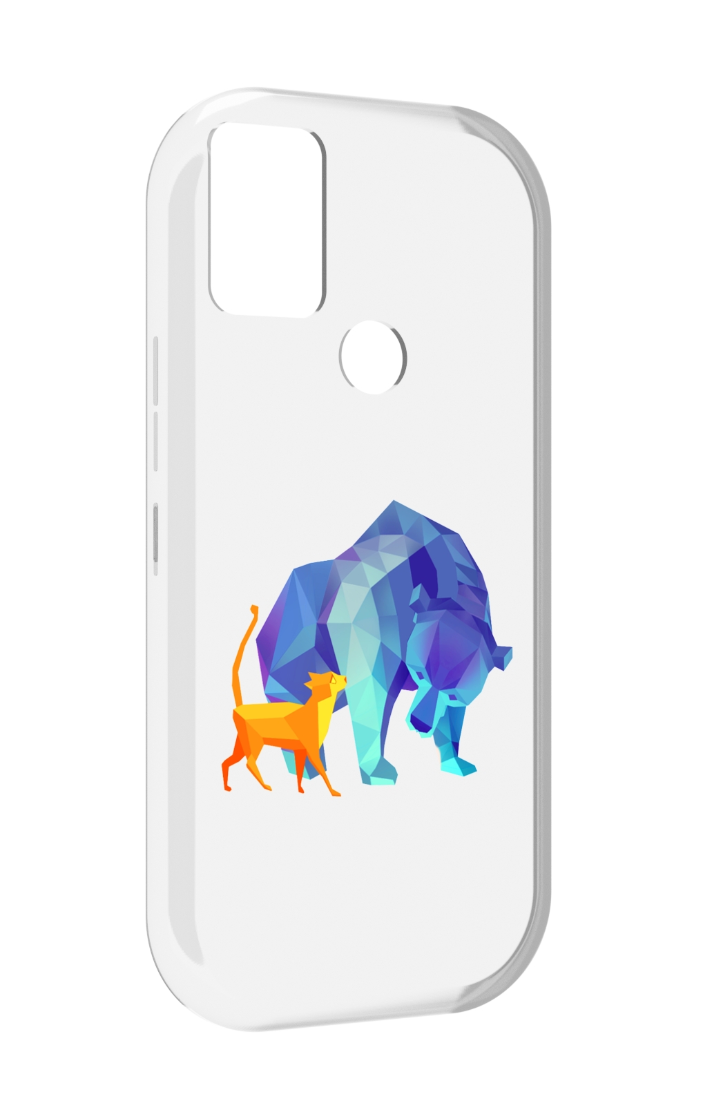 

Чехол MyPads Кот-и-медведь для UMIDIGI A9, Прозрачный, Tocco