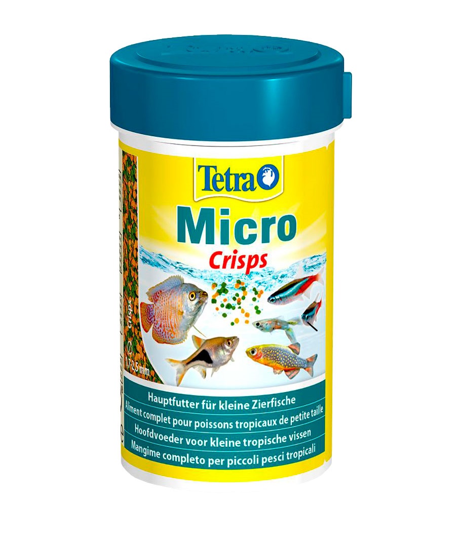 фото Tetra micro crisps кормчипсы для мелких тропических рыб мелкие чипсы 100 мл х 2 шт