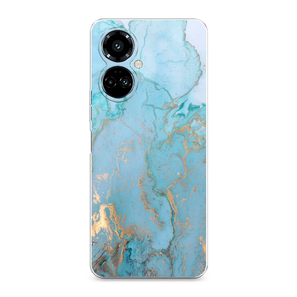 

Силиконовый чехол "Голубой мрамор рисунок" на Tecno Camon 19 Pro