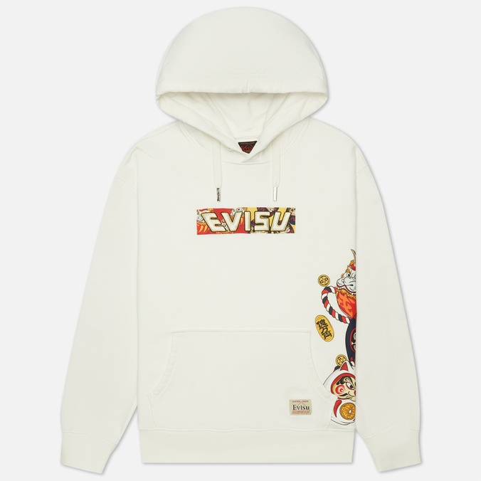 фото Худи мужское evisu 2eshtm2sw344lfct-owht белое 2xl