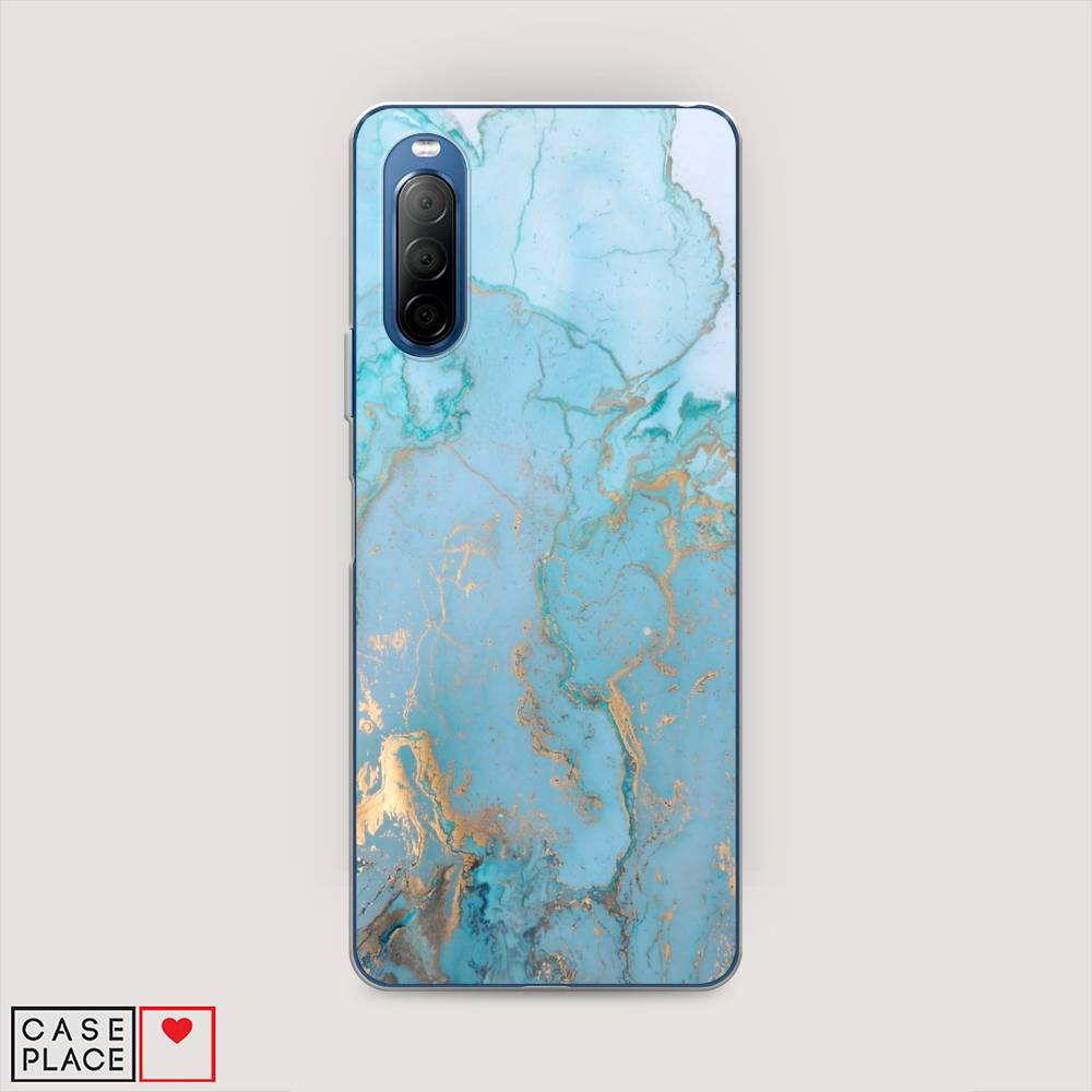 

Чехол Awog на Sony Xperia 10 II "Голубой мрамор рисунок", Разноцветный, 54650-3