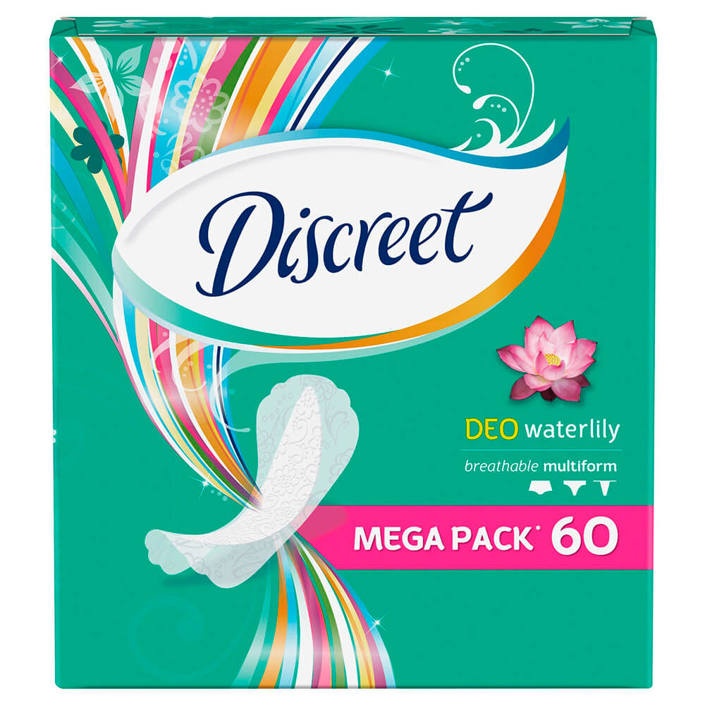 

Прокладки ежедневные Discreet Мультиформ део трио Водная лилия №60