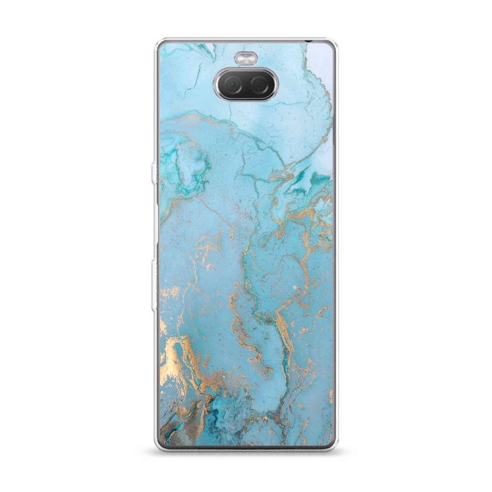 

Чехол Awog на Sony Xperia 10/XA3 "Голубой мрамор рисунок", Разноцветный, 54050-3