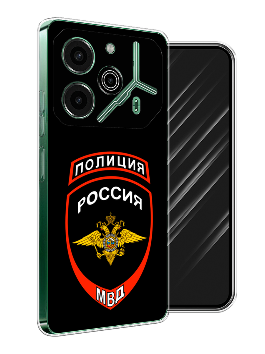 

Чехол Awog на Tecno Pova 6 Pro 5G "Полиция шеврон", Черный;красный;белый, 305250-1