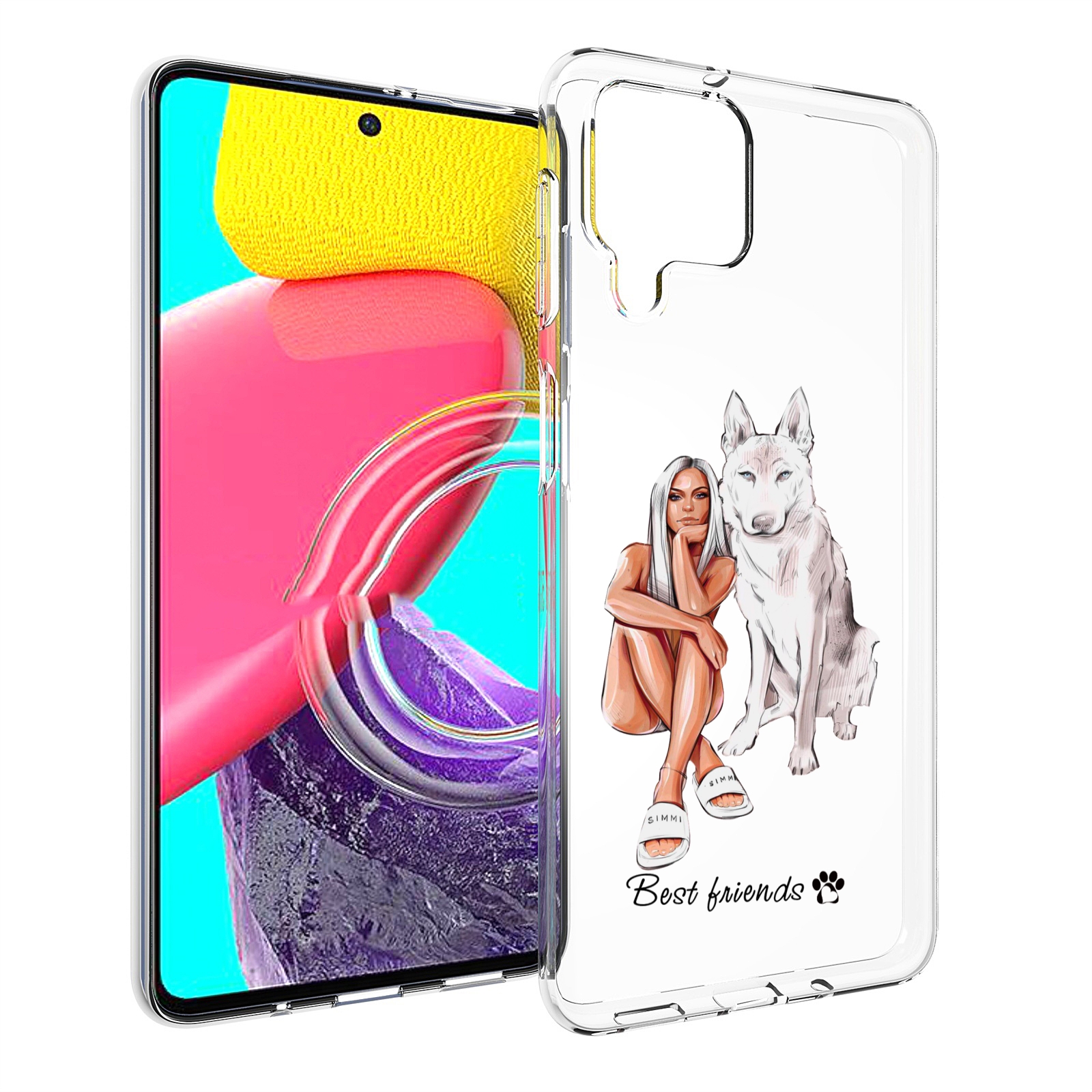 

Чехол MyPads Лучшие-друзья для Samsung Galaxy M53 (SM-M536), Прозрачный, Tocco