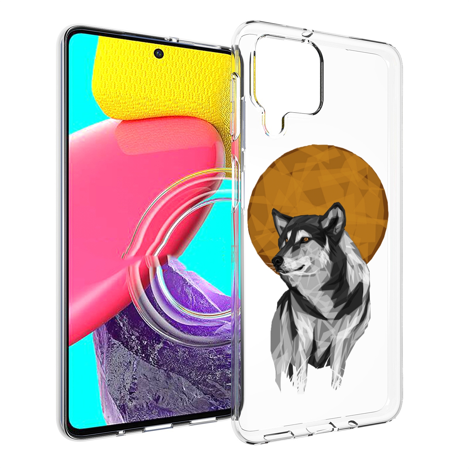 

Чехол MyPads Лунный волк для Samsung Galaxy M53 (SM-M536), Прозрачный, Tocco