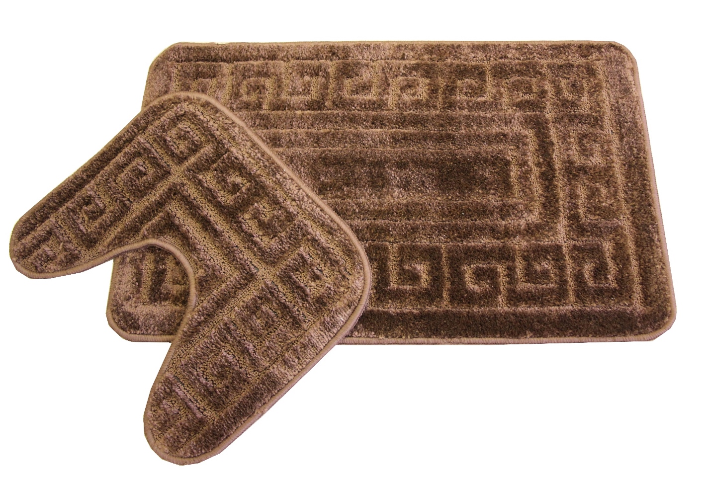 

Комплект ковриков для ванной CLEOPATRA Фремонт Стронг Бэк 50х80 50х40 версаче коричневый