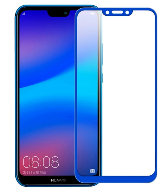 

Защитное стекло на Honor 10, 3D, синий, X-case