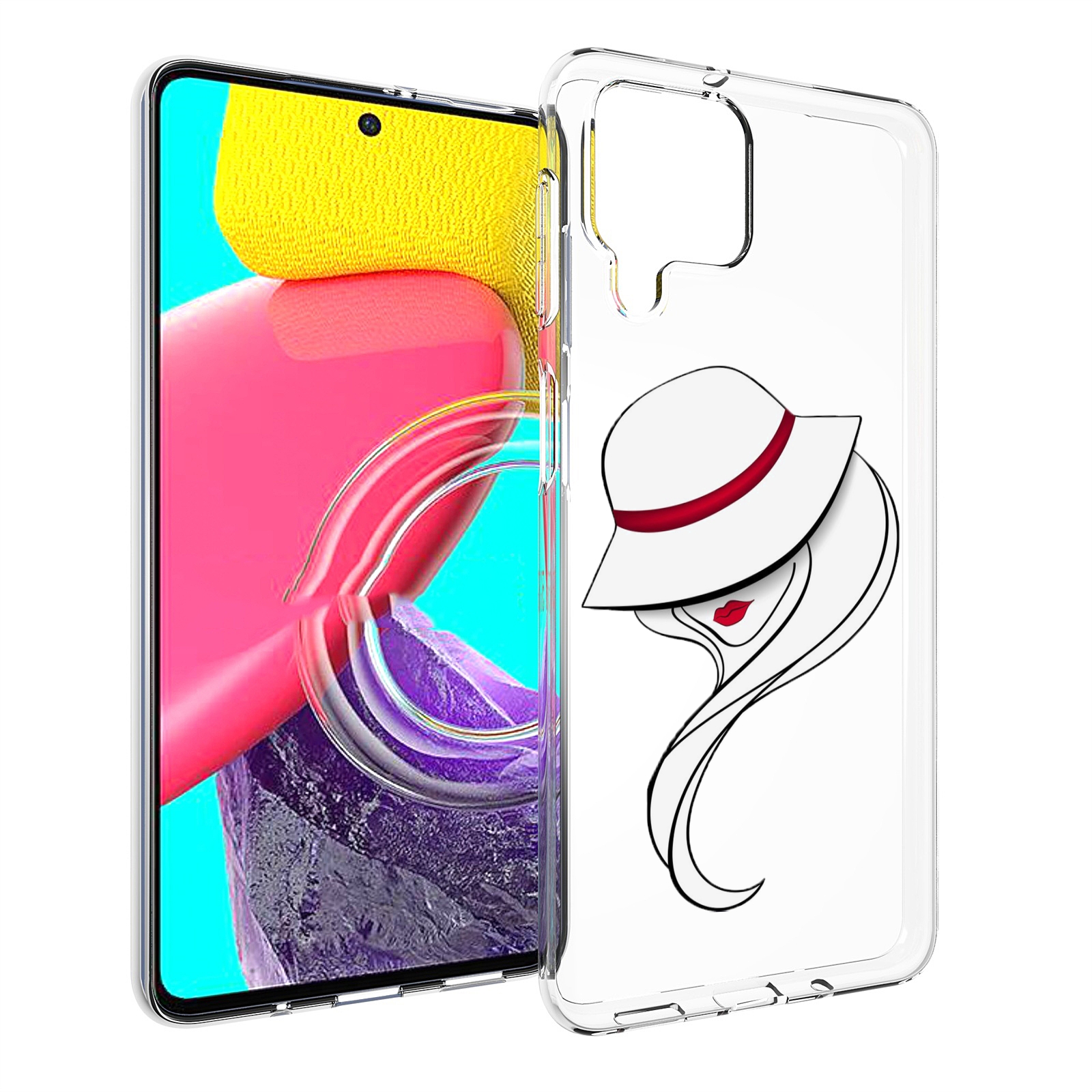 

Чехол MyPads Лого женский для Samsung Galaxy M53 (SM-M536), Прозрачный, Tocco