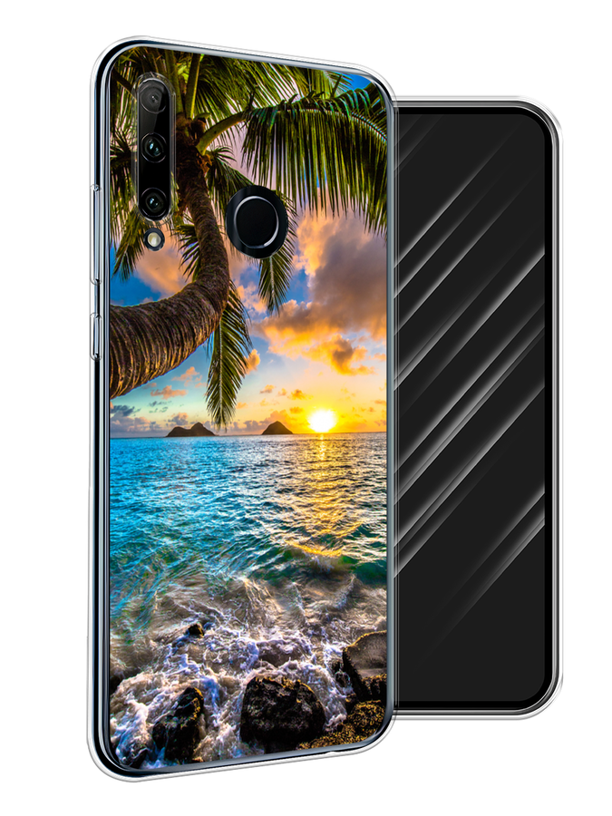 

Чехол Awog на Honor 20 Lite 2019 "Восход 5", Голубой;желтый;зеленый, 68950-4