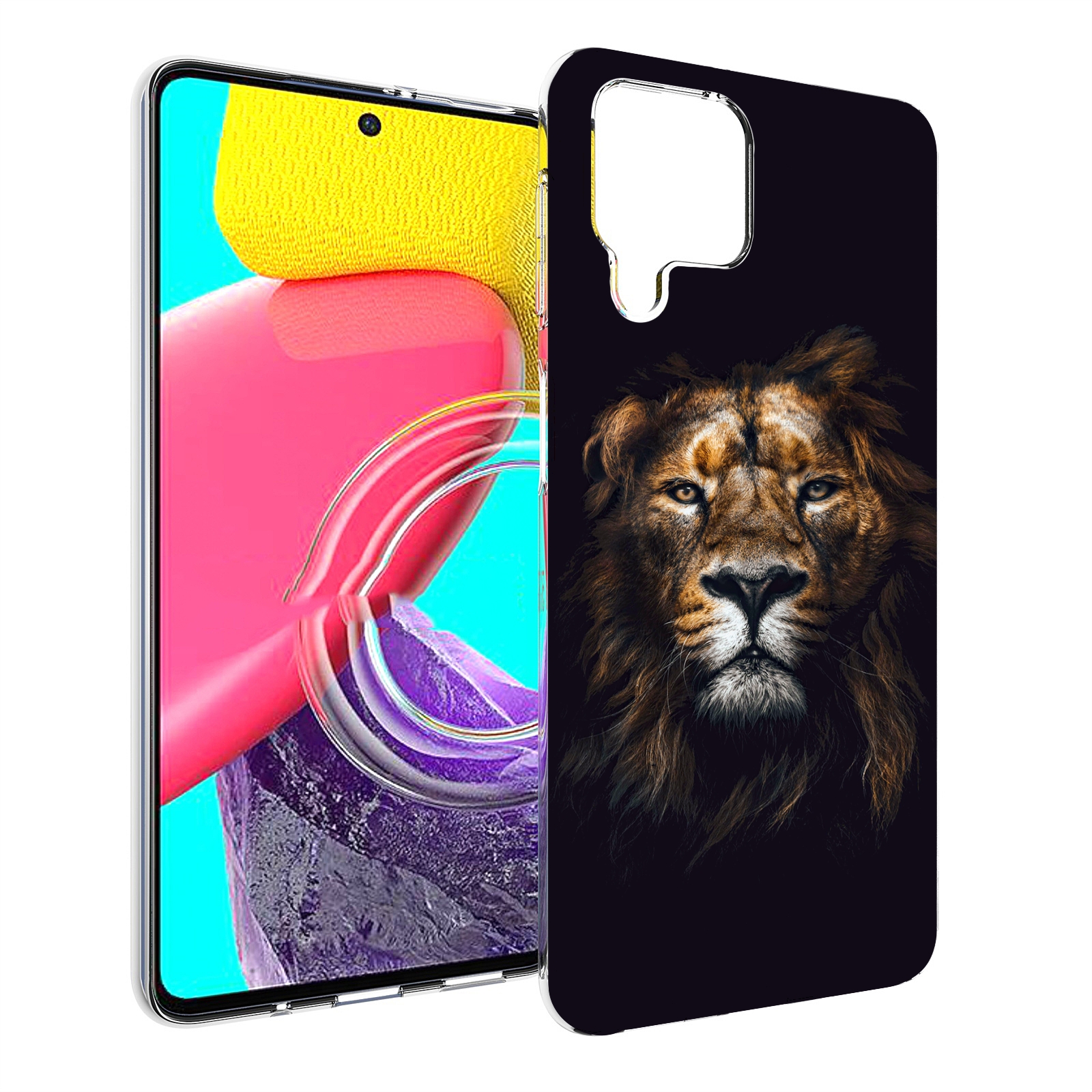 

Чехол MyPads Лев-в-тени мужской для Samsung Galaxy M53 (SM-M536), Прозрачный, Tocco