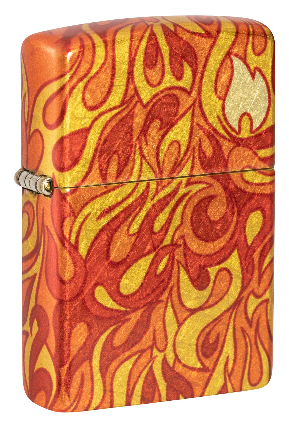 Зажигалка бензиновая Zippo Fire с покрытием 540 Tumbled Brass