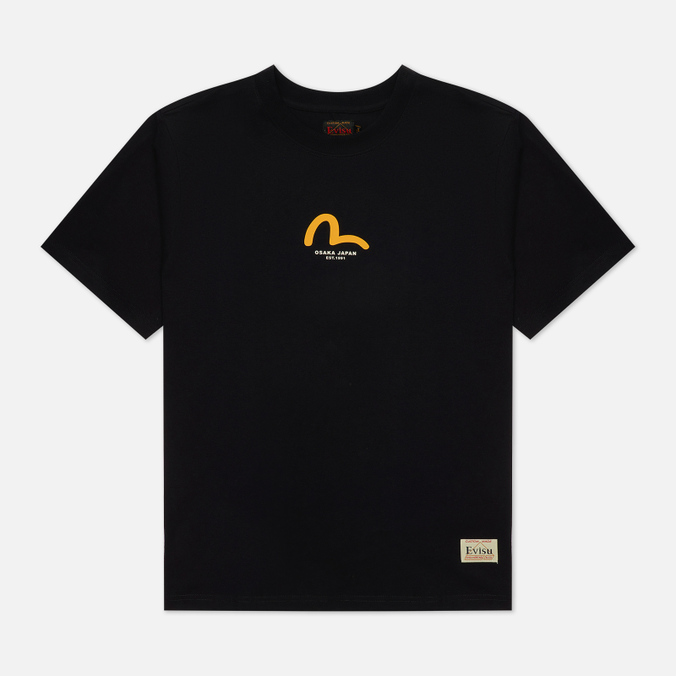 

Футболка мужская Evisu 2ESHTM2TS526XXCT-BLKX черная S, 2ESHTM2TS526XXCT-BLKX
